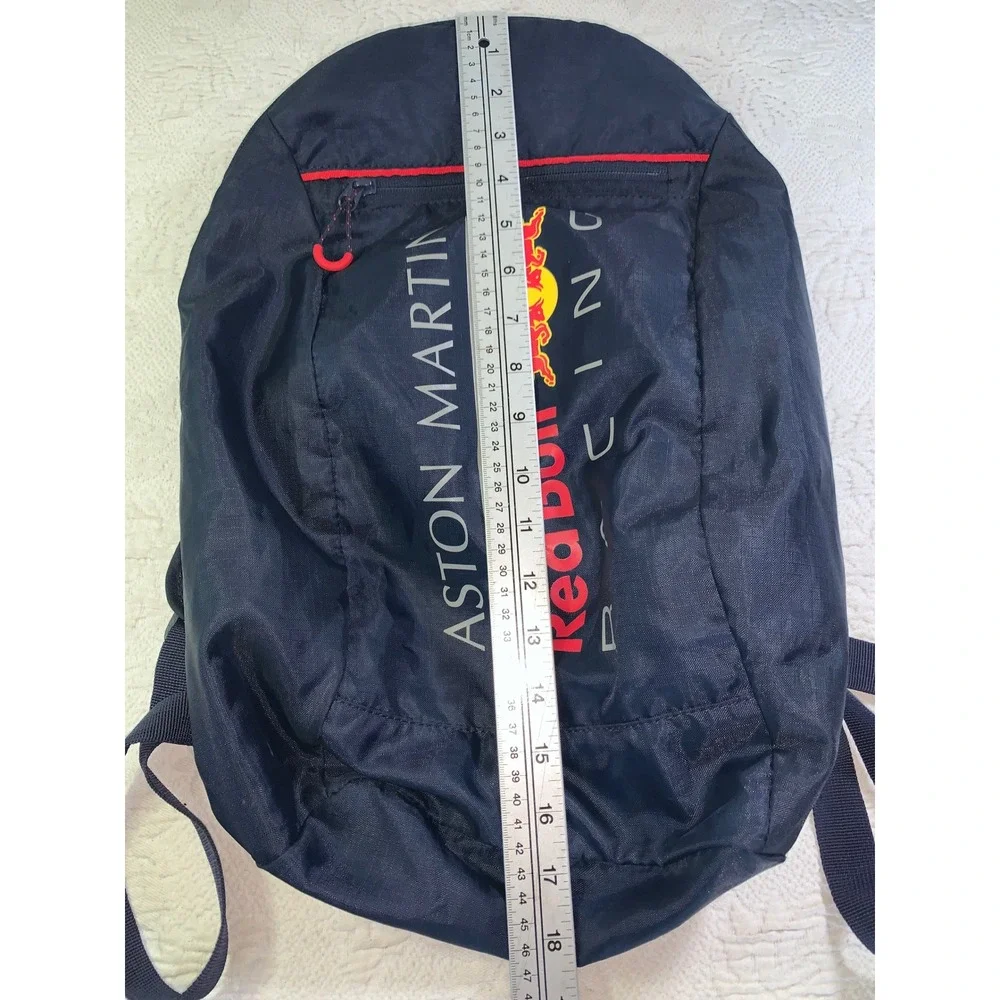 Aston Martin Red Bull Racing Backpack Navy Blue F1 Team Lightweight Travel Bag